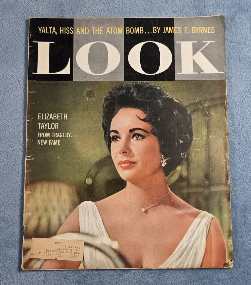 LOOK Magazine Oct 14 1958 Elizabeth Taylor Cover Vintage Ads Buick Salem